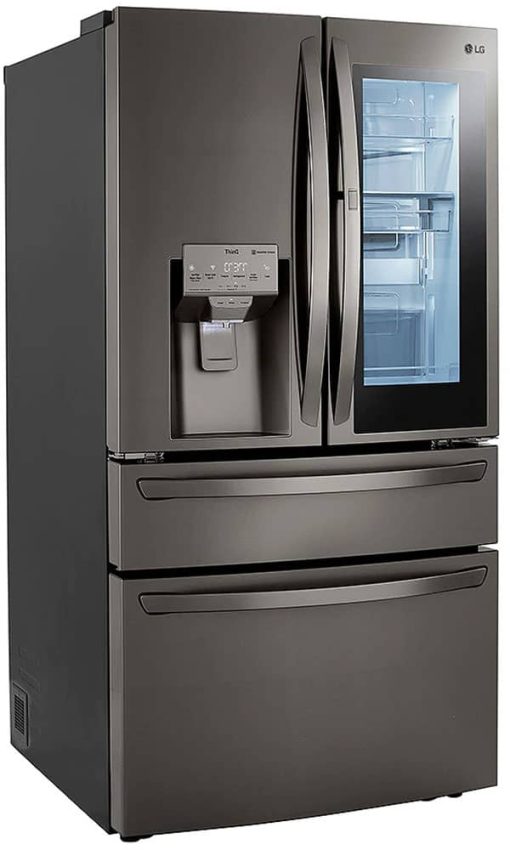 LG 30 Cu. Ft. PrintProof Black Stainless Steel Smart Wi-Fi InstaView Door-In-Door Refrigerator With Craft Ice Maker - Image 6