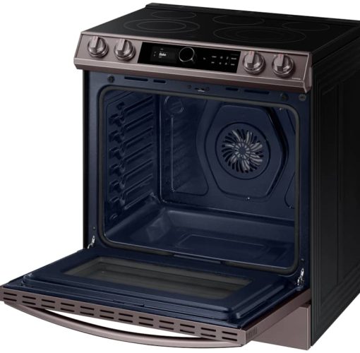 Samsung ADA 6.3 Cu. Ft. Fingerprint Resistant Tuscan Stainless Steel Slide-In Electric Range - Image 5