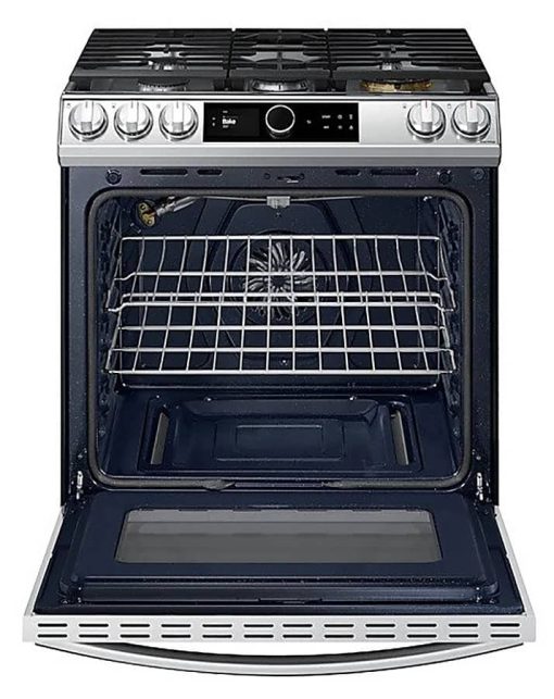 Samsung 6 Cu. Ft. Fingerprint Resistant Stainless Steel Slide-In Gas Range With Smart Dial, Air Fry & Wi-Fi - Image 6