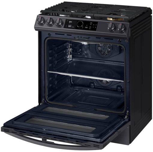 Samsung ADA 6 Cu. Ft. Fingerprint Resistant Black Stainless Steel Flex Duo Slide-In Gas Range With Smart Dial, Air Fry & Wi-Fi - Image 5
