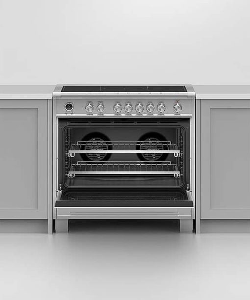 Fisher & Paykel Series 9 36" Stainless Steel Induction Range, 5 Zones With SmartZone, Self-Cleaning - Image 5