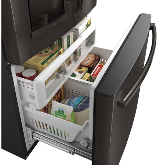 GE Profile ADA ENERGY STAR 27.7 Cu. Ft. Black Stainless French-Door Refrigerator With Hands-Free AutoFill - Image 5
