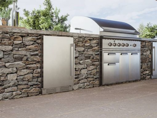 Zephyr Presrv 24" Stainless Steel Outdoor Single Zone Beverage Cooler - Image 5