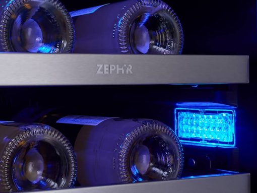 Zephyr 15" Stainless Frame Single Zone Wine Cooler - Image 5