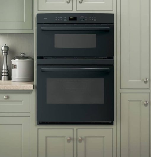 GE Profile 30" Black Built-In Convection Combination Microwave Wall Oven - Image 5