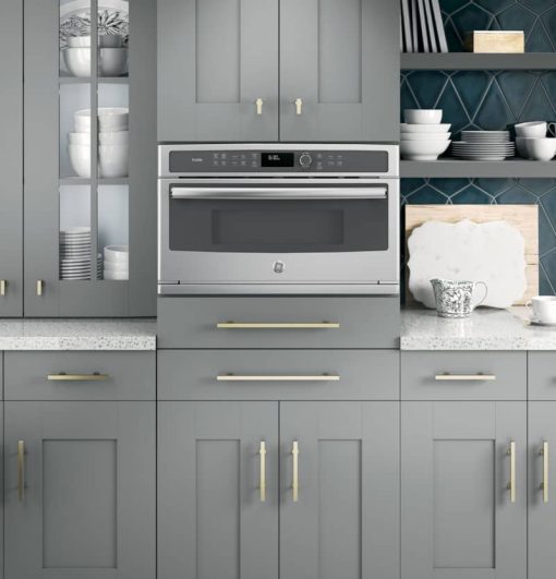 GE Profile 30" Stainless Steel Built-In Microwave/Convection Oven - Image 5
