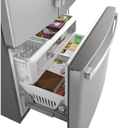 GE Profile ENERGY STAR 23.1 Cu. Ft. Fingerprint Resistant Stainless Steel Counter-Depth French-Door Refrigerator - Image 5