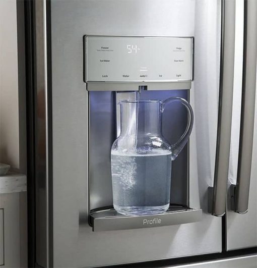 GE Profile ADA ENERGY STAR 22.1 Cu. Ft. Slate Counter-Depth French-Door Refrigerator With Hands-Free AutoFill - Image 5