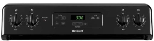 GE Hotpoint 30" Black Freestanding Standard Clean Electric Range - Image 5