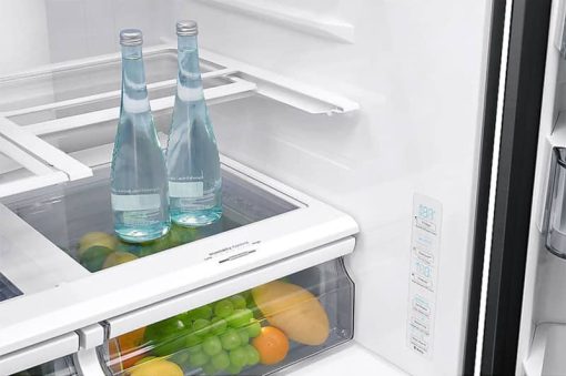 Samsung ADA 23 Cu. Ft. Fingerprint Resistant Black Stainless Steel Counter Depth 4-Door French Door Refrigerator With FlexZone Drawer - Image 7