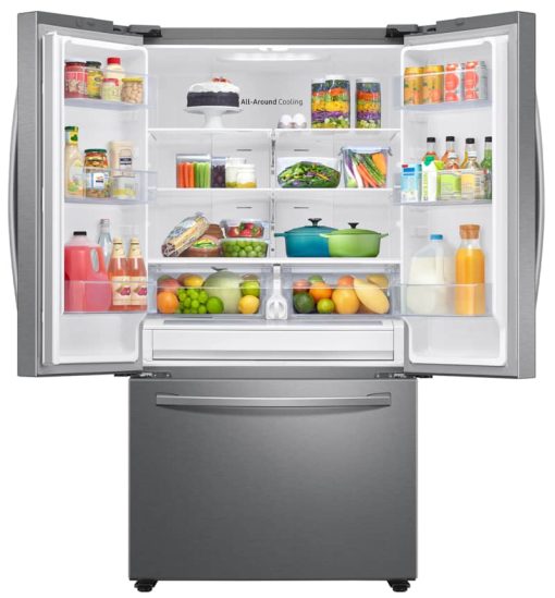 Samsung ADA 28 Cu. Ft. Fingerprint Resistant Stainless Steel Large Capacity 3-Door French Door Refrigerator - Image 2