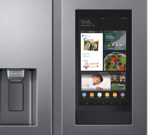 Samsung 26.7 Cu. Ft. Large Capacity Fingerprint Resistant Stainless Steel Side-By-Side Refrigerator With Touch Screen Family Hub - Image 8