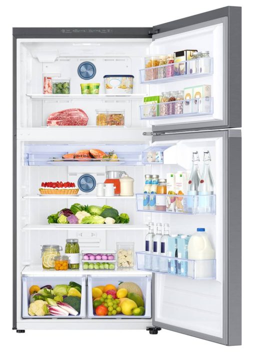 Samsung 21 Cu. Ft. Fingerprint Resistant Stainless Steel Top Freezer Refrigerator With FlexZone - Image 2