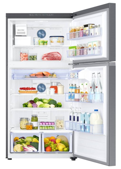Samsung 21 Cu. Ft. Fingerprint Resistant Stainless Steel Top Freezer Refrigerator With FlexZone And Ice Maker - Image 3