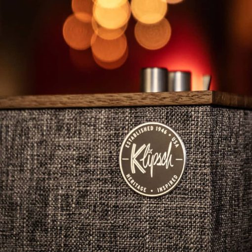 Klipsch The Three II Heritage Series Walnut Shelf Wireless Bluetooth Speaker - Image 5
