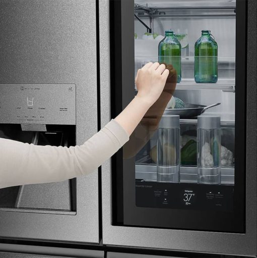 LG SIGNATURE ADA 23 Cu. Ft. Textured Steel Smart Wi-Fi InstaView Door-In-Door Counter-Depth Refrigerator - Image 7