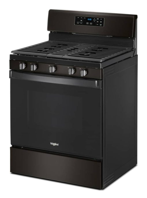 Whirlpool 5 Cu. Ft. Black Stainless Steel Gas Range With Center Oval Burner - Image 5