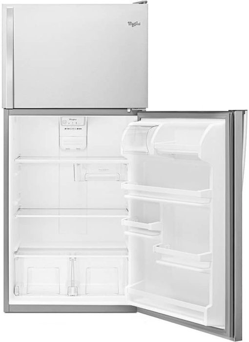 Whirlpool ADA 30" Monochromatic Stainless Steel Top-Freezer Refrigerator - Image 5