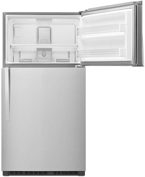 Whirlpool ADA 33" Monochromatic Stainless Steel Top-Freezer Refrigerator - Image 5