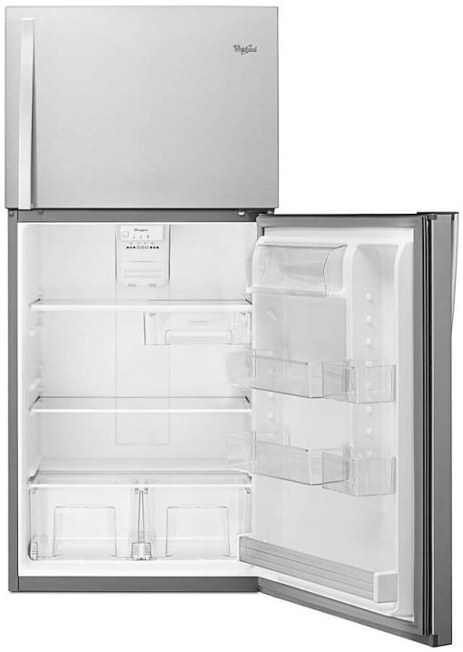 Whirlpool ADA 30" Monochromatic Stainless Steel Top Freezer Refrigerator - Image 5