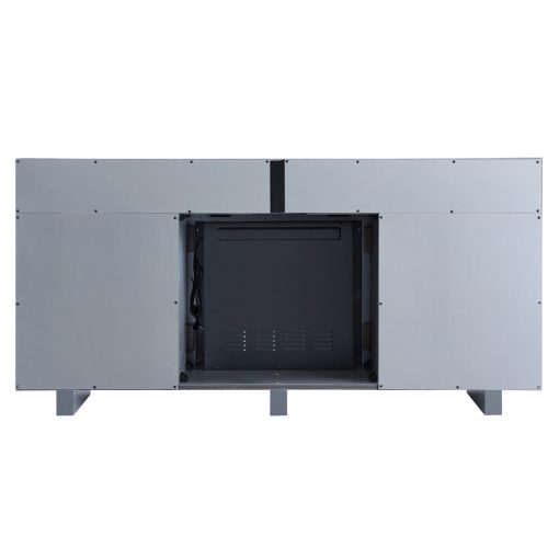Hearthpro Console Style Media Electric Fireplace, Closed Abrasive Grain Coat Storage - Image 2