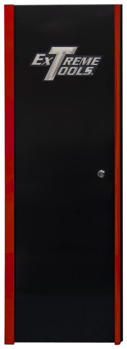 DX Series 19" x 21" Deep Side Locker with 4 Shelves Black with Red Handle
