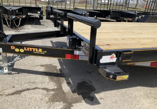 Doolittle 84" x 18' Equipment Trailer with Dove Tail 2022 Black - Image 6
