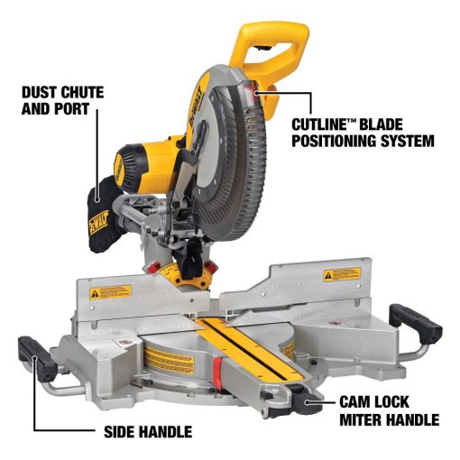 DEWALT 12” Miter Saw Double Bevel Sliding Compound - Image 3