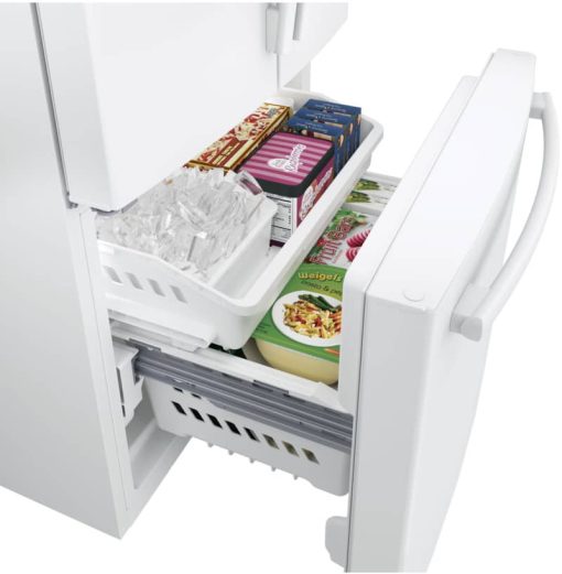 GE ENERGY STAR 24.7 Cu. Ft. White French-Door Refrigerator - Image 5