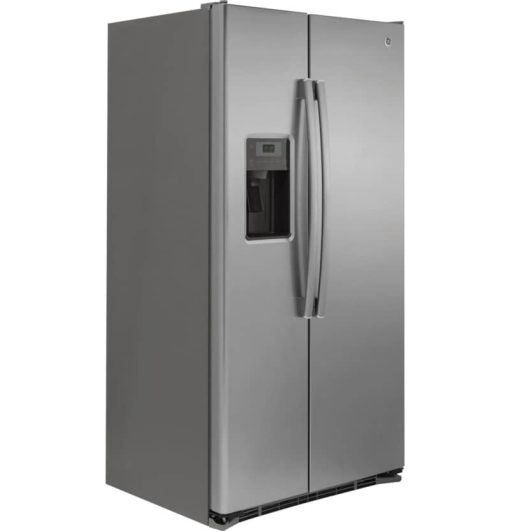 GE 21.9 Cu. Ft. Stainless Steel Counter-Depth Side-By-Side Refrigerator - Image 5