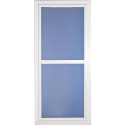 Larson Easy Vent 146 Series 32 In. W x 81 In. H x 1-7/8 In. Thick White Full View Aluminum Storm Door