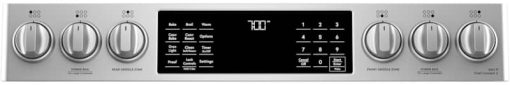 Cafe ADA 30" Stainless Steel With Brushed Stainless Smart Slide-In Front Control Gas Convection Range - Image 7