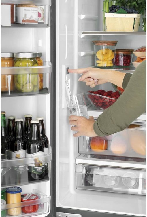 Cafe ADA 18.6 Cu. Ft. Matte Black Counter-Depth French-Door Refrigerator - Image 6