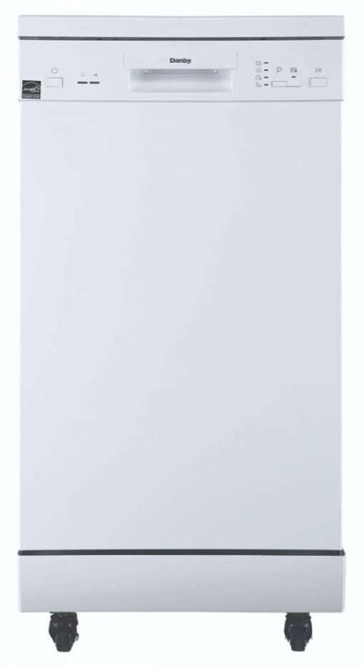 Danby 18" White Portable Dishwasher