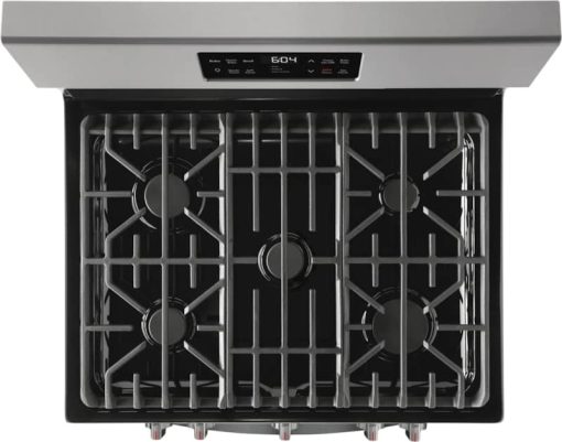 Frigidaire Gallery 30" Smudge-Proof Stainless Steel Freestanding Gas Range With Steam Clean - Image 6