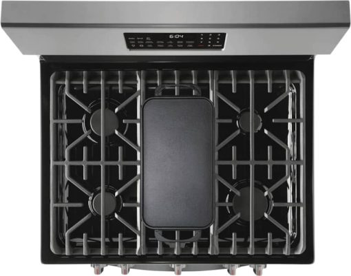 Frigidaire Gallery 30" Smudge-Proof Black Stainless Steel Freestanding Gas Range With Air Fry - Image 6