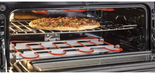 GE 30" Black Stainless Freestanding Electric Double Oven Convection Range - Image 6