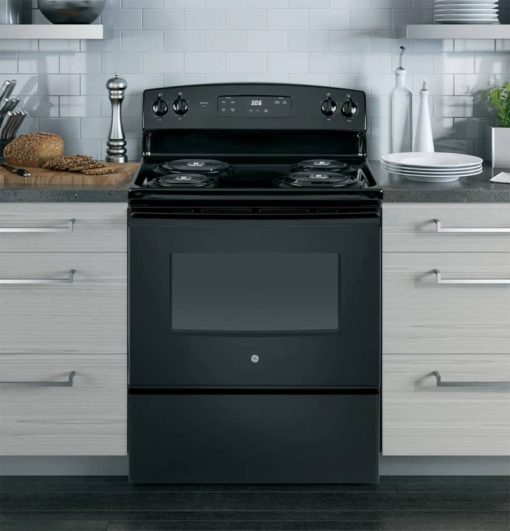 GE 30" Black Free-Standing Electric Range - Image 6