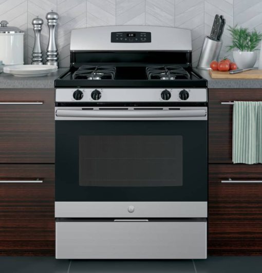 GE 30" Stainless Steel Freestanding Gas Range - Image 6