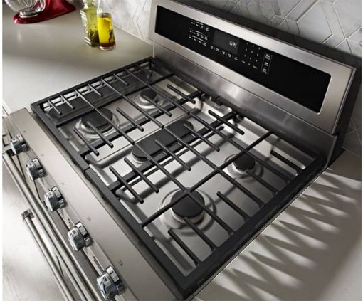 KitchenAid 30" Stainless Steel Dual Fuel Double Oven Range - Image 6