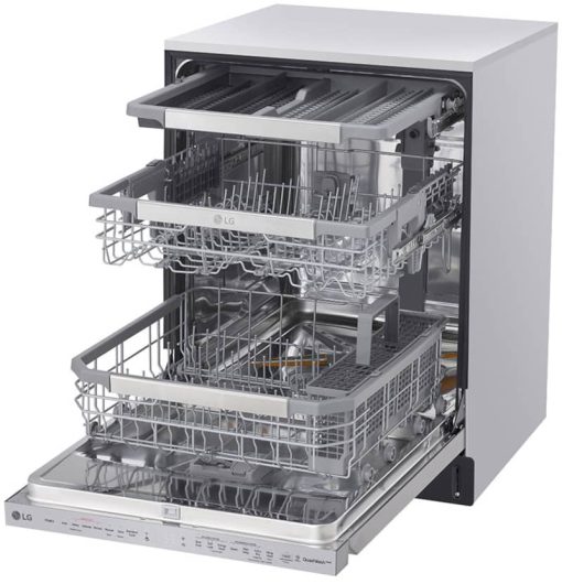 LG 24" PrintProof Stainless Steel Top Control Smart Wi-Fi Enabled Dishwasher With QuadWash And TrueSteam - Image 6