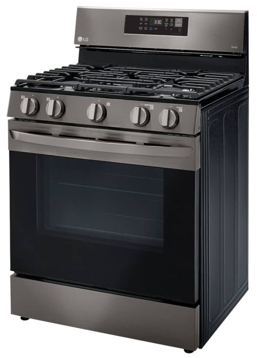 LG 5.8 Cu. Ft. PrintProof Black Stainless Steel Smart Wi-Fi Enabled Fan Convection Gas Range With Air Fry & EasyClean - Image 6