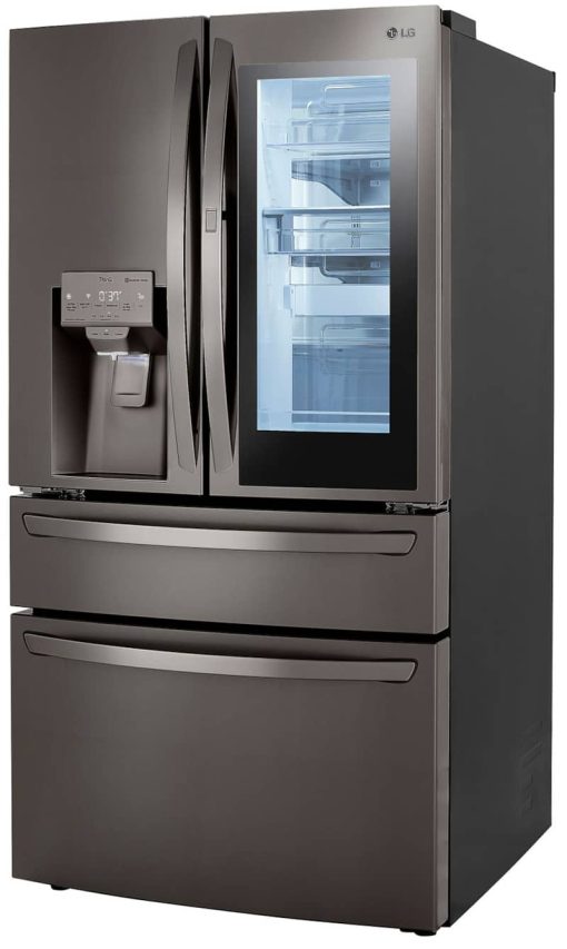 LG 23 Cu. Ft. PrintProof Black Stainless Steel Smart Wi-Fi Enabled InstaView Door-In-Door Counter-Depth Refrigerator With Craft Ice Maker - Image 6