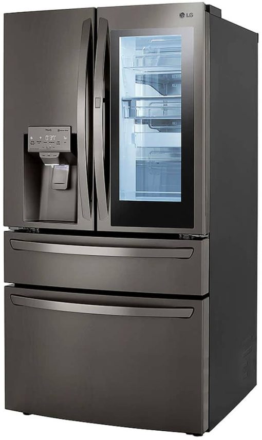 LG 30 Cu. Ft. PrintProof Black Stainless Steel Smart Wi-Fi InstaView Door-In-Door Refrigerator With Craft Ice Maker - Image 7