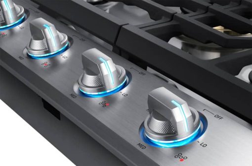 Samsung ADA 30" Stainless Steel Smart Gas Cooktop With 22K BTU Dual Power Burner - Image 6