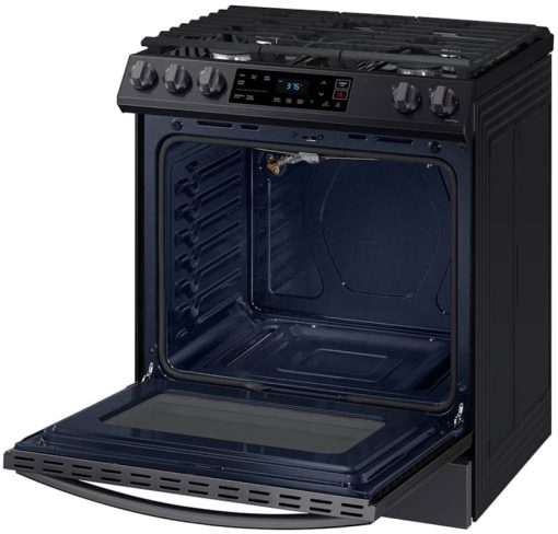Samsung ADA 6 Cu. Ft. Fingerprint Resistant Black Stainless Steel Front Control Slide-In Gas Range - Image 6