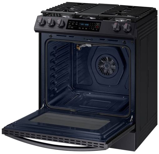 Samsung ADA 6 Cu. Ft. Fingerprint Resistant Black Stainless Steel Slide-In Gas Range With Convection & Wi-Fi - Image 6