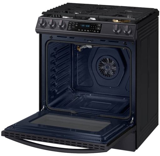 Samsung ADA 6 Cu. Ft. Fingerprint Resistant Black Stainless Steel Front Control Slide-In Gas Range With Air Fry - Image 6