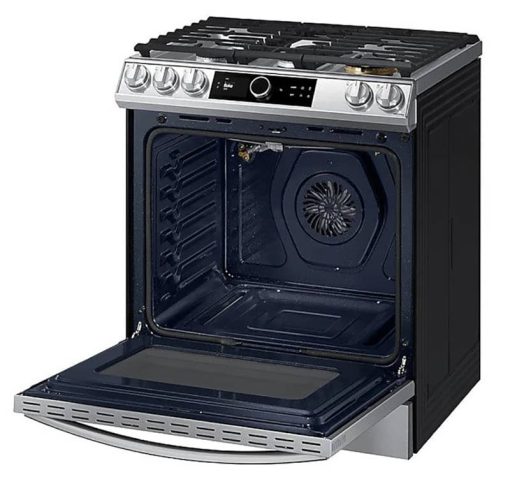 Samsung 6 Cu. Ft. Fingerprint Resistant Stainless Steel Slide-In Gas Range With Smart Dial, Air Fry & Wi-Fi - Image 5