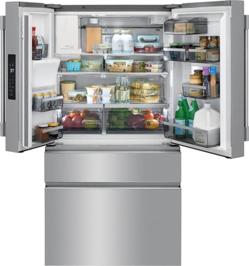 Frigidaire Professional 21.8 Cu. Ft. SmudgeProof Stainless Steel Counter Depth 4-Door French Door Refrigerator - - Image 3